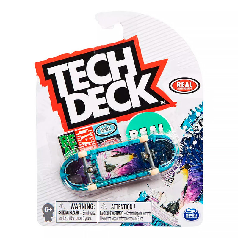 Skate de Dedo c/ 96mm Tech Deck Real Skateboards Sunny em Promoção