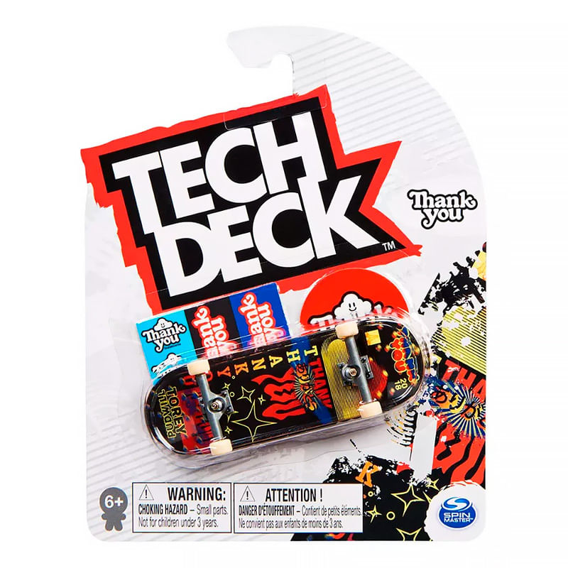 Skate De Dedo - Tech Deck - Real Skateboard A Vermelho - Sunny - D