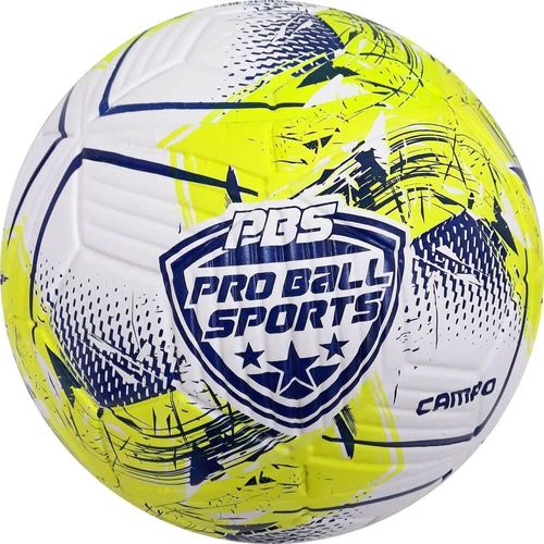 Bola de Futebol - Pro Ball Sport - Tamanho 5 Amarelo Neon - 479 FUTEBOL E MAGIA COME
