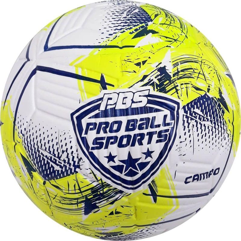 Bola amarela com preto futebol