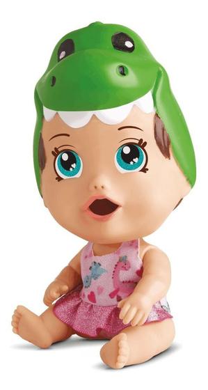 Boneca - Dinossauro Little Dolls Bichinhos - Come e Faz Caquinha DIVERTOYS