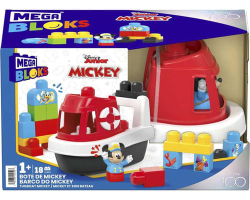 Mega Bloks - Barco classico do Mickey - Disney Jogo Construcao - hpb50 MATTEL