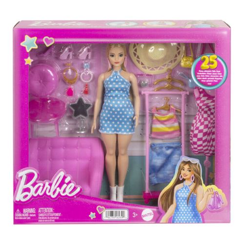 Boneca - Barbie O Filme - Conjunto de Estilista e Armario - HPL78 - MATTEL