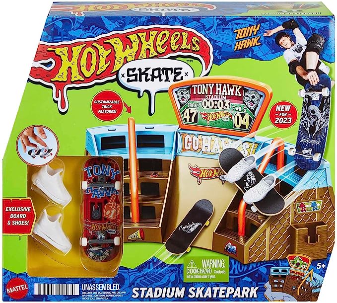 Conjunto Skate de dedo Hot Wheels Stadium Skatepark Mattel