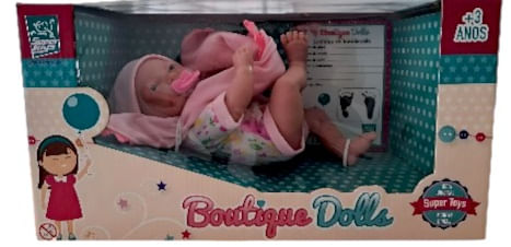 Boneca - Boutique Dolls - Mini Com Body e Touca - 495 - SUPER TOYS