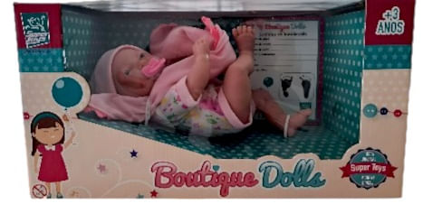 Bebe Boneco Boutique Dolls Reborn Dolls Menino - Supertoys