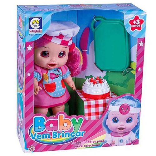 Boneca - Baby Vem Brincar de Confeiteira - (2576) COTIPLAS