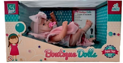 Boneca - Boutique Dolls - Mini Com Body e Tiara - 494 - SUPER TOYS