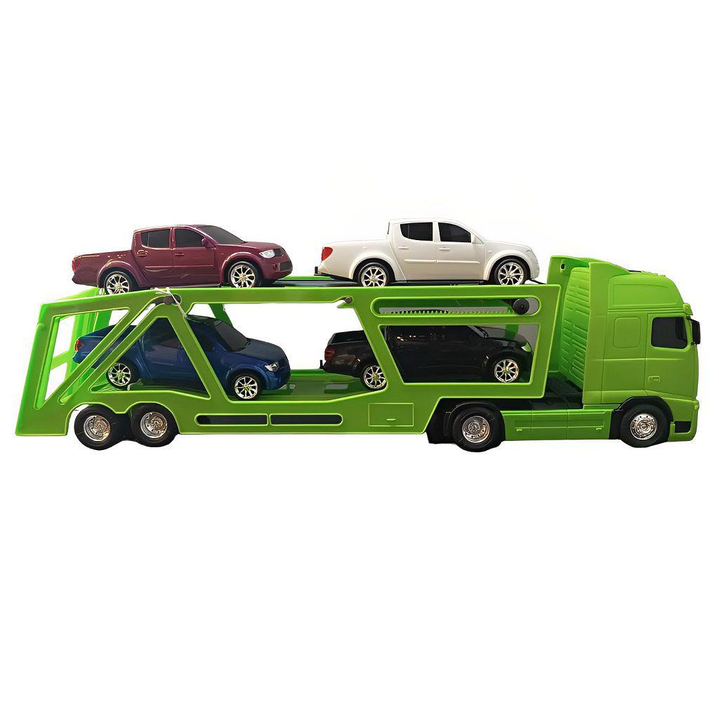 Caminhão Brinquedo Cegonheira Gigante Miniatura Roma 80 Cm