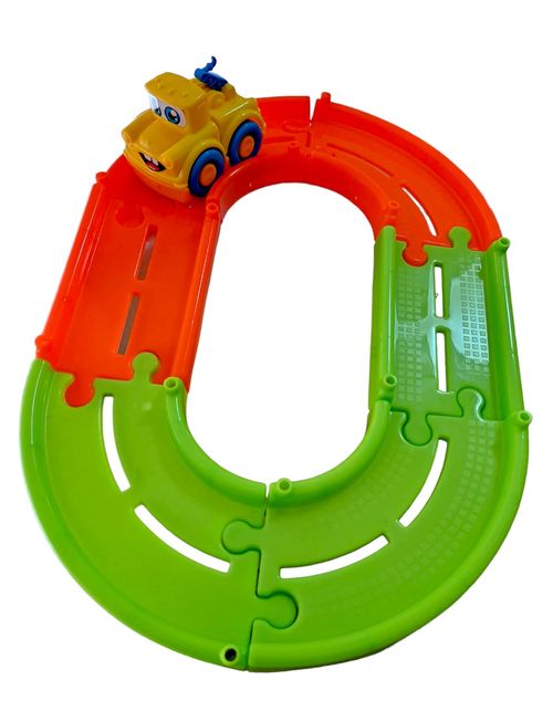 Pista Interativa - Happy Cars - Caminhaozinho Guincho Rebocador Amarelo - 259 - JP BRINK LTDA EPP
