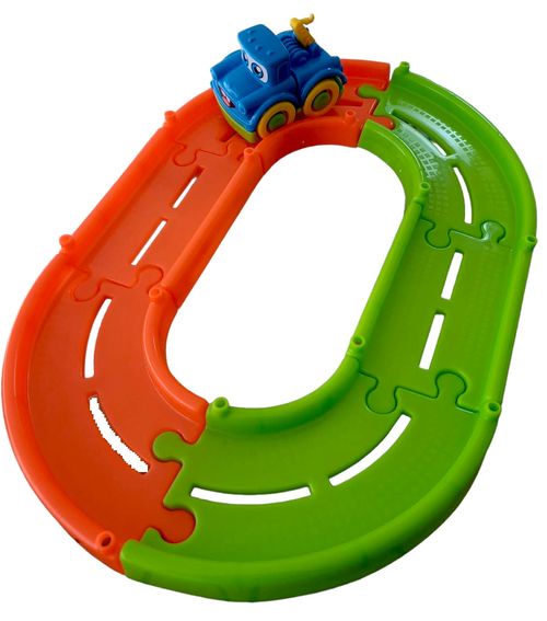 Pista Interativa - Happy Cars - Caminhaozinho Guincho Rebocador Azul Royal  - 259 - JP BRINK LTDA EPP