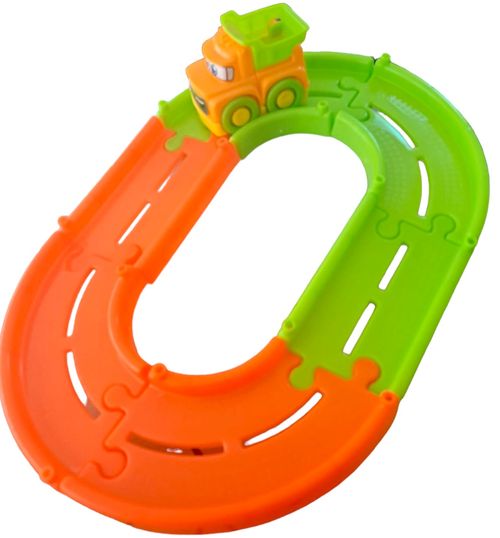 Pista Interativa - Happy Cars - Caminhaozinho Tuck Camba Laranja - 259 - JP BRINK LTDA EPP