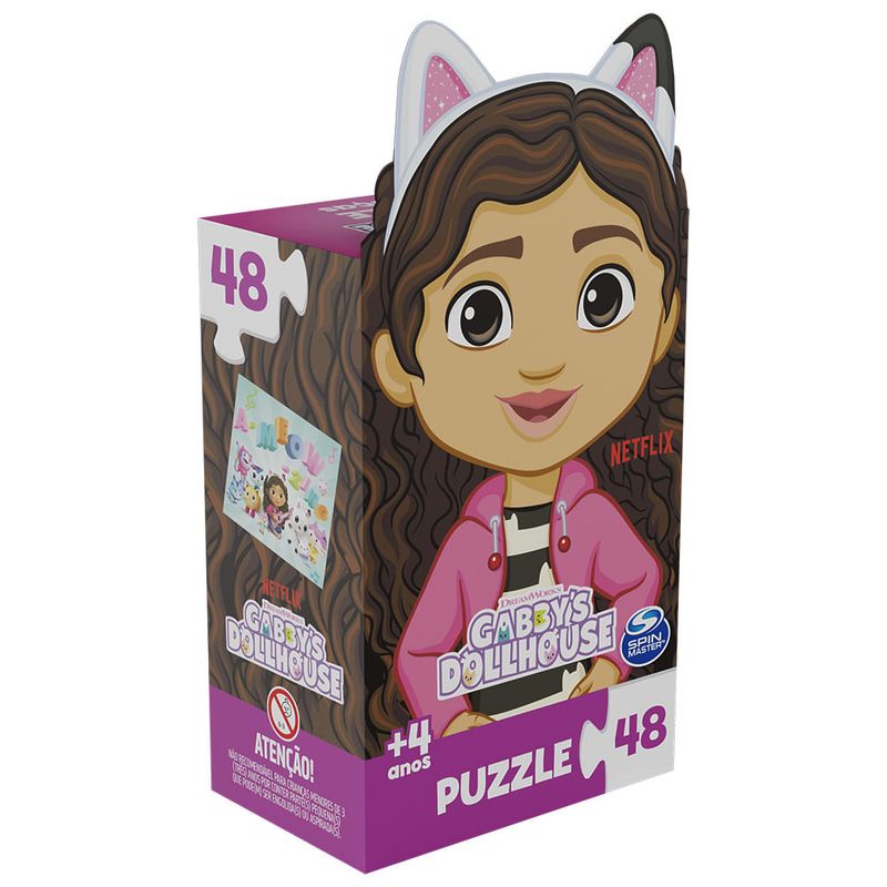 Clementoni - Quebra-cabeça Infantil 2x20 Peças A Casa de Bonecas da Gabby ㅤ, PUZZLE até 49 pçs