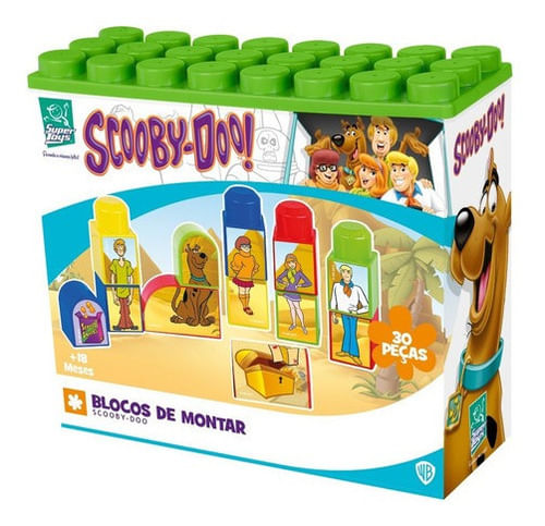 Blocos De Montar -  Scooby - Doo 30 Pecas -  454 SUPER TOYS