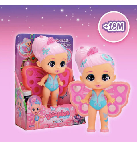 Boneca - Bloopies Magic - Diana Cabelo Rosa Com Borboleta MULTIKIDS