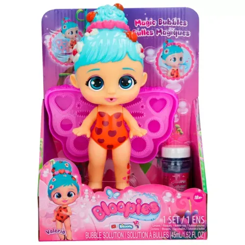Boneca - Bloopies Magic - Valeria Cabelo Verde Com Joaninhas MULTIKIDS