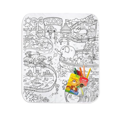 Tapete para Colorir - Colorzoo - Tema Zoololgico - 906 BSTOYS