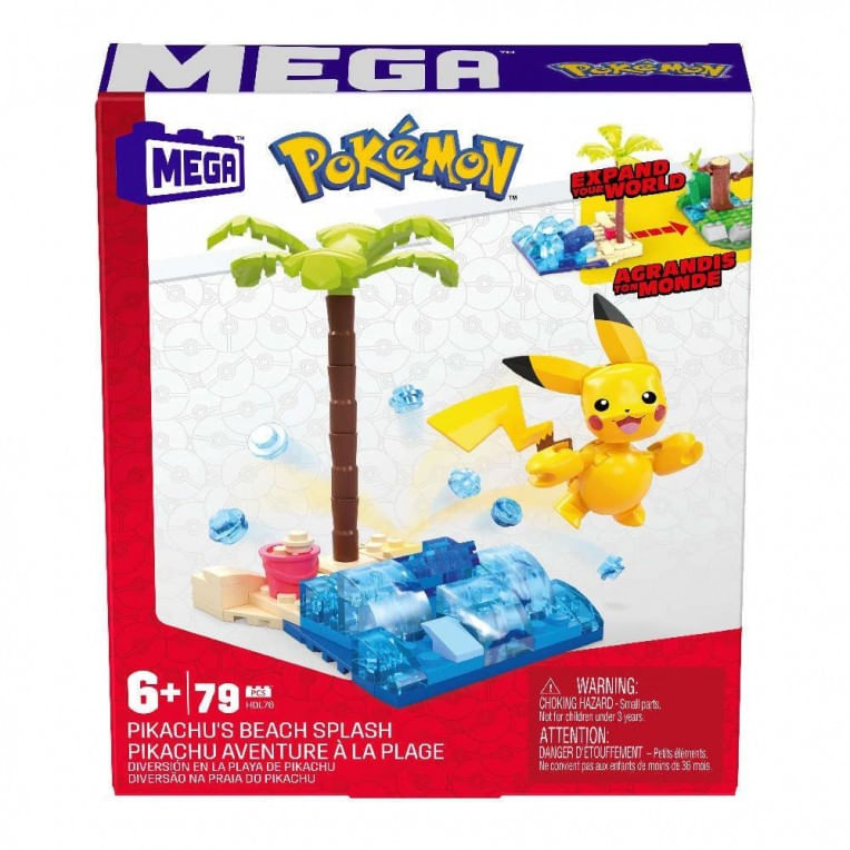 Blocos de Montar - Mega - Pokémon - Pikachu - 1095 Peças - Mattel