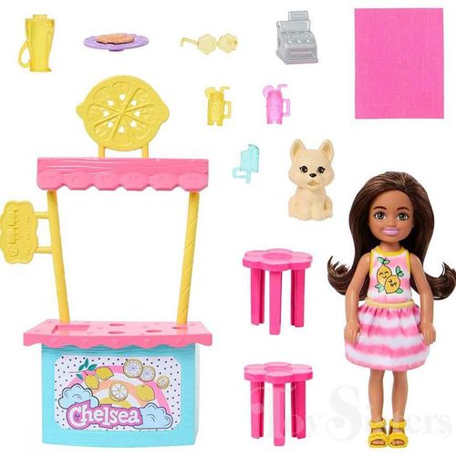 Conjunto com Boneca - Barbie Chelsea - Barraca de Limonada MATTEL