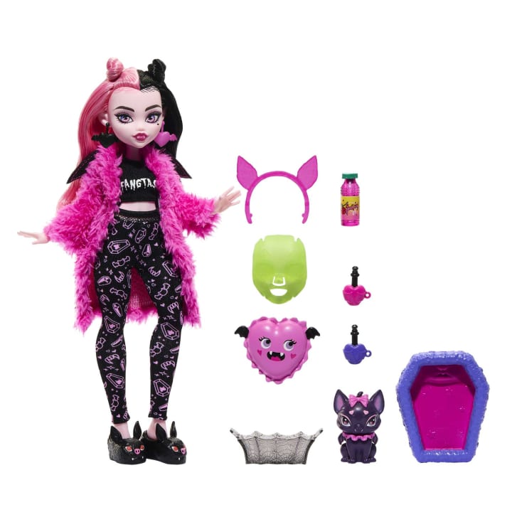 Boneca Draculaura Festa do Pijama, Monster High, Brinquedo Mattel Usado  88344230