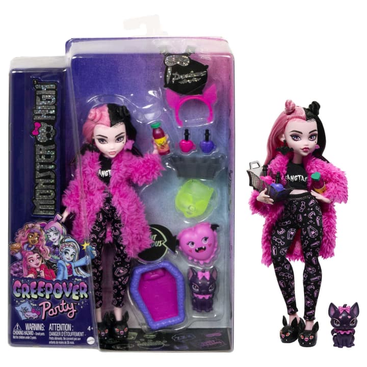 Boneca Draculaura Festa do Pijama, Monster High, Brinquedo Mattel Usado  88344230