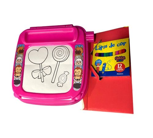 Mesa - Mesinha Para Pintar Pink BSTOYS