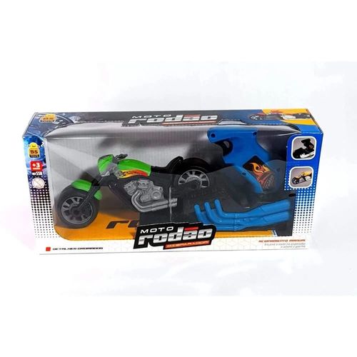 Lancador - Moto Rodao Verde BSTOYS