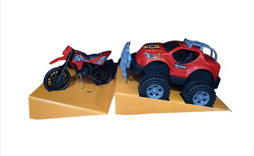 Carro e Moto - Desafio Rally - Vermelho BSTOYS