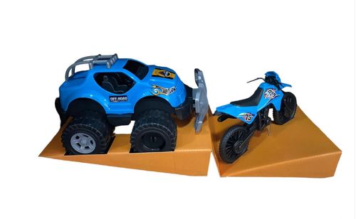 Carro e Moto - Desafio Rally - Azul BSTOYS