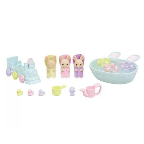 Conjunto Sylvanian Families - Hora do Banho - Trigemeos EPOCH MAGIA