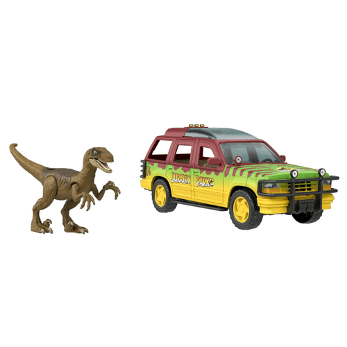 Jurassic World - Dinossauro - Veiculo de ataque - Com luz e som - MATTEL
