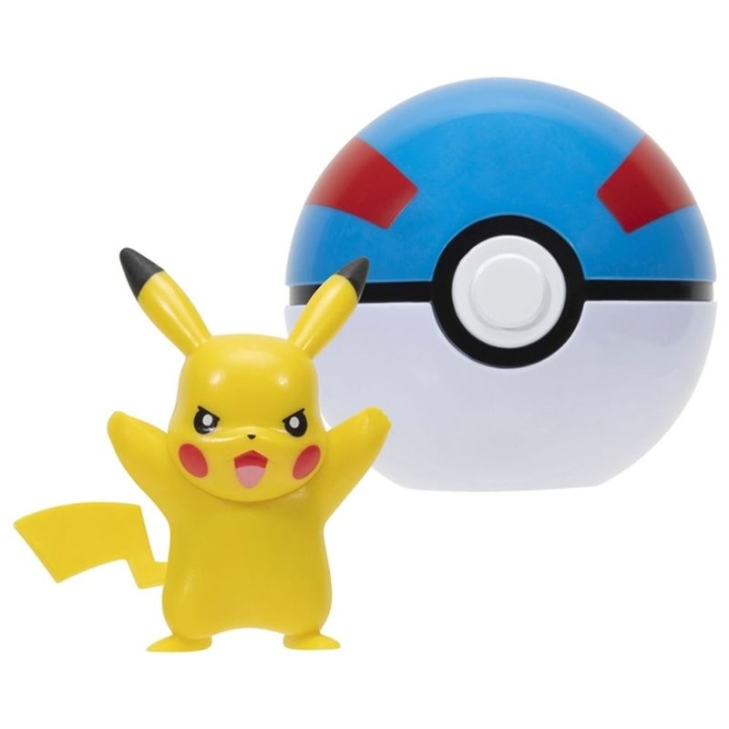 Boneco Pokemon - Pokebola - Clip N Go - Piplup + Poke Bola SUNNY BRINQUEDOS
