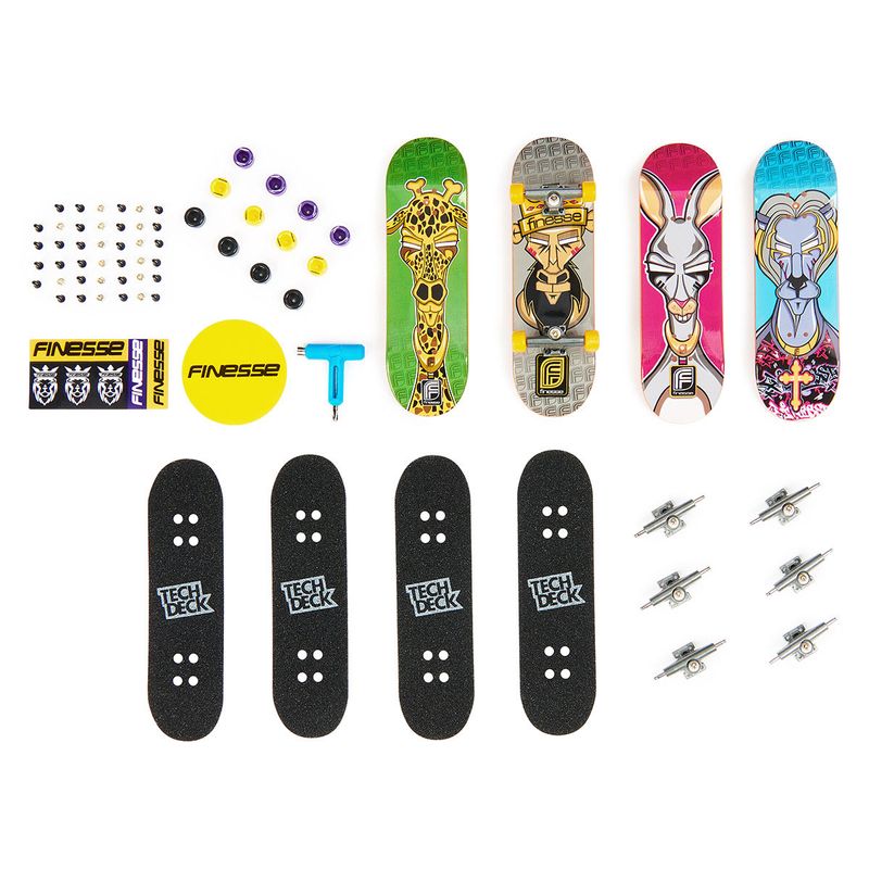 Skate De Dedo - Tech Deck - Finesse Skateboard - Sunny