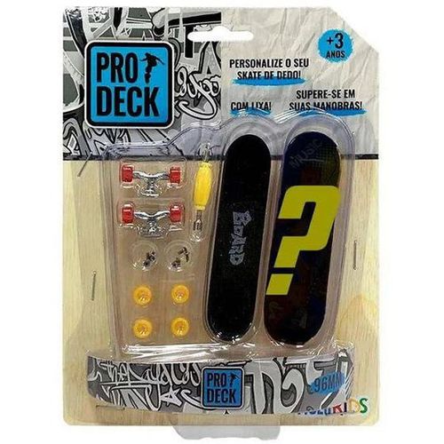 Skate de Dedo - Miniatura 1 Peca Com Ferramenta e Acessorios MULTIKIDS