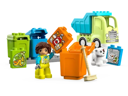 Blocos de Montar - Caminhao de Reciclagem  -  Duplo - LEGO DO BRASIL