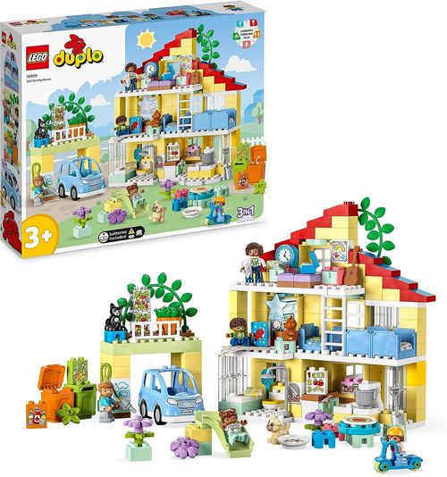 Blocos de Montar - Casa de Familia 3 em 1 M BRINQ