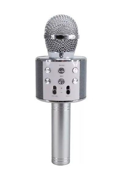 Microfone Bluetooth - Star Voice - Prata LUMINUS IMPORTACAO E