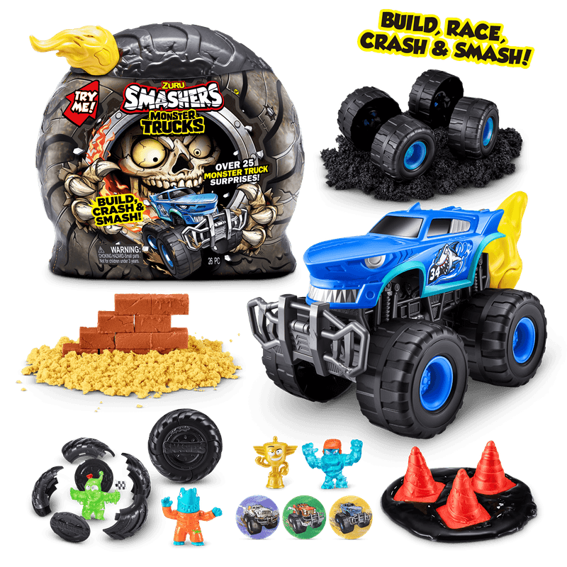 Monster Truck - Conjunto de jogos - Smashers Surpresa S1 - Amarelo