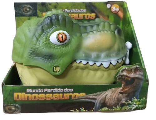 Cabeca Dino - Mundo Perdido dos Dinossauros - Verde - Com  Acessorios TERRACO