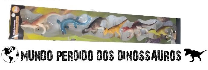 Boneco - Kit Mundo Perdido dos Dinossauros 6 dinos - MA TERRACO