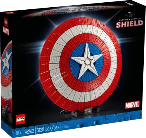 Blocos de Montar - Marvel - O Escudo do Capitao America LEGO DO BRASIL