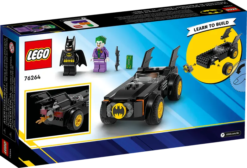 Lego - DC Comics - Batman - Perseguição de Batmóvel: Batman vs. Coringa -  76264