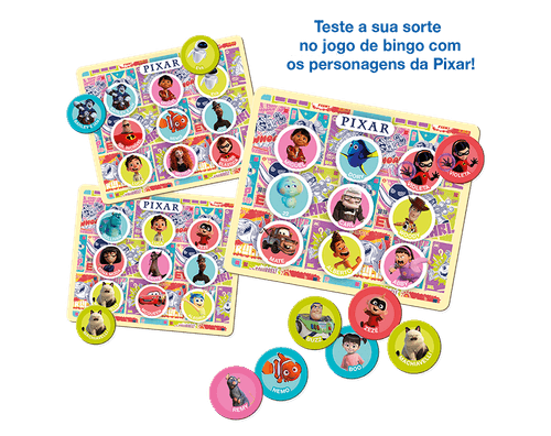 Jogo de Bingo - Pixar - Disney TOYSTER