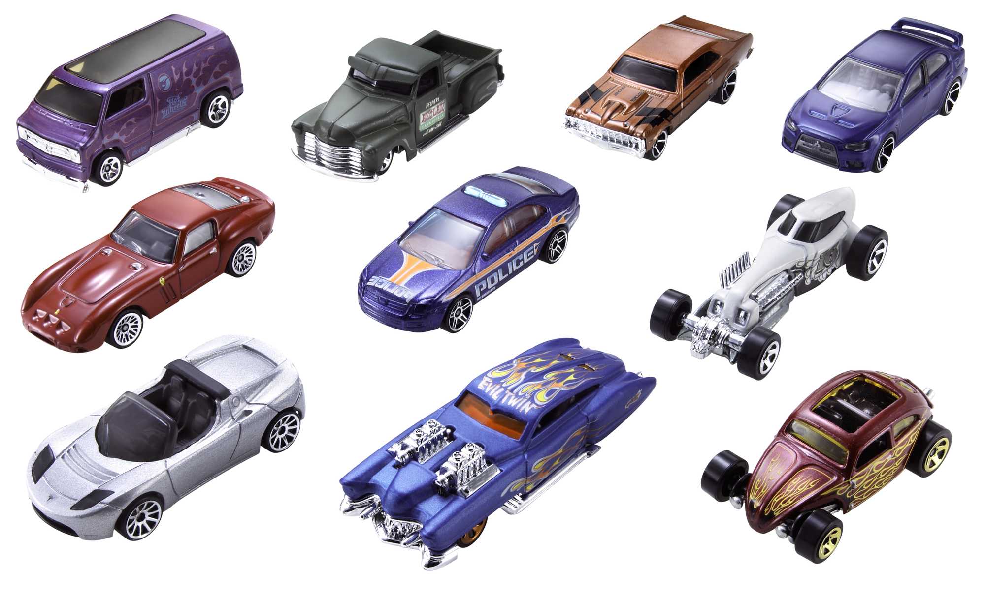 Carros Hot Wheels - Kit Coleção com 10 - Sortidos - Mattel no Shoptime