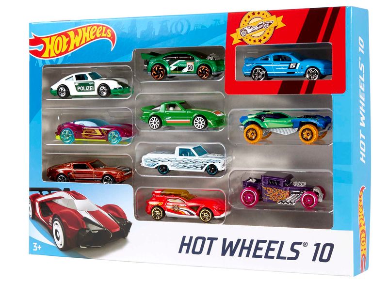 Carrinhos Hot Wheels Pacote Presente com 5 Carros - MATTEL