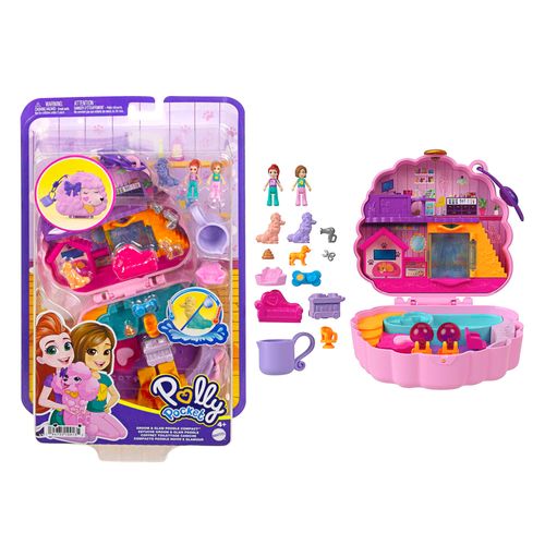 Boneca - Conjunto Polly Pocket - Sparkle Cove Adventure  - Spa Poodle MATTEL