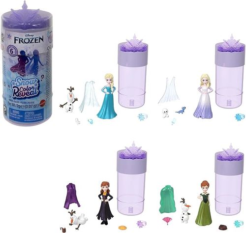 Disney Frozen Snow Color Reveal Small Dolls MATTEL