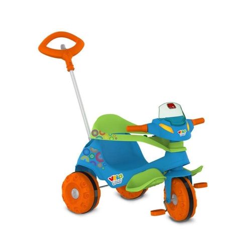 Triciclo - Velobaby Passeio e Pedal Azul BANDEIRANTE
