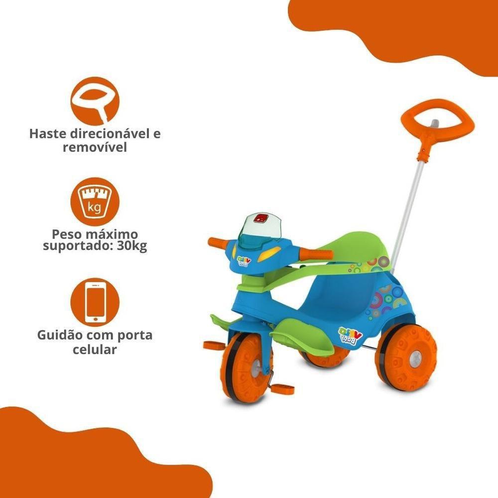 Triciclo Velobaby Passeio/Pedal Azul Bandeirante - 356