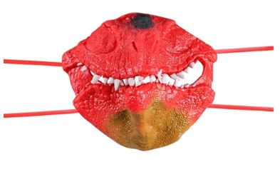 Mascara - Dino Flexivel na Cor Vermelha MULTIKIDS